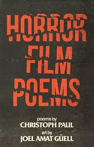 Horror Film Poems cover