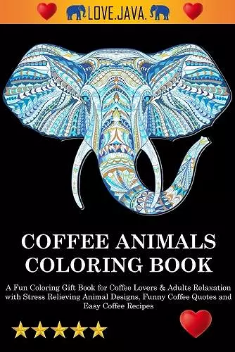 Coffee Animals Coloring Book cover