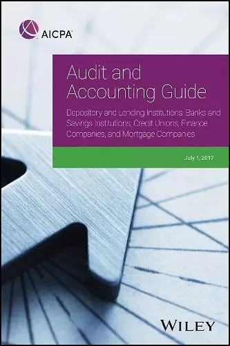 Audit and Accounting Guide Depository and Lending Institutions cover