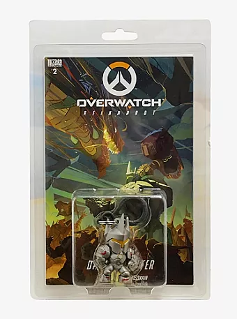 Overwatch Reinhardt Comic Book and Backpack Hanger cover