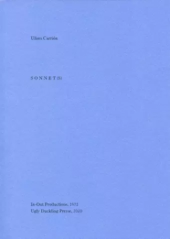 SONNET(S) cover