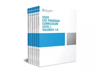 CFA Program Curriculum 2020 Level I Volumes 1–6 Box Set cover