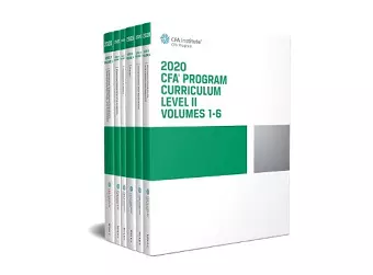 CFA Program Curriculum 2020 Level II, Volumes 1-6 Box Set cover