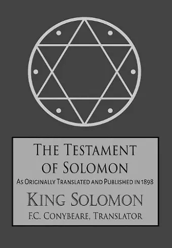 The Testament of Solomon cover