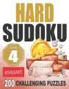 Hard Sudoku Puzzles Volume 4 200 Challenging Puzzles Activity Giants cover