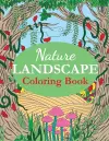 Nature Landscape Coloring Book cover