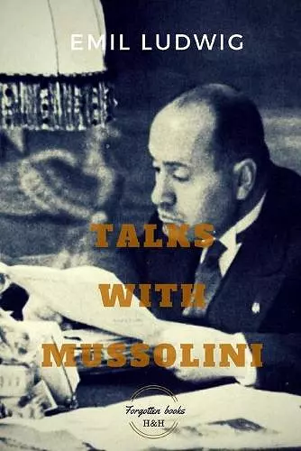 Talks with Mussolini cover