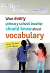 What Every Primary School Teacher Should Know about Vocabulary cover