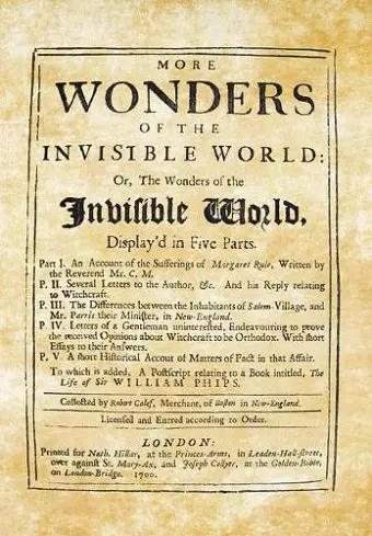 More Wonders of the Invisible World cover