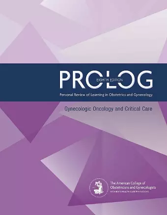 PROLOG: Gynecologic Oncology and Critical Care cover