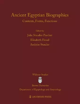 Ancient Egyptian Biographies cover