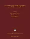 Ancient Egyptian Biographies cover