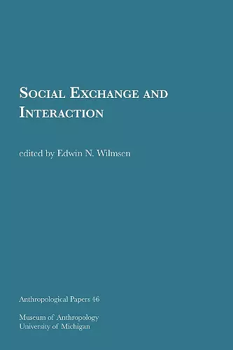 Social Exchange and Interaction Volume 46 cover