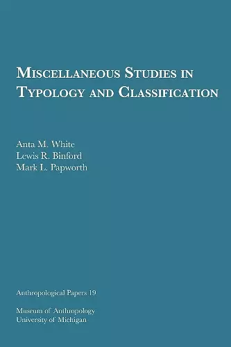 Miscellaneous Studies in Typology and Classification Volume 19 cover