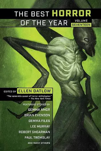 The Best Horror of the Year, Volume Seventeen cover