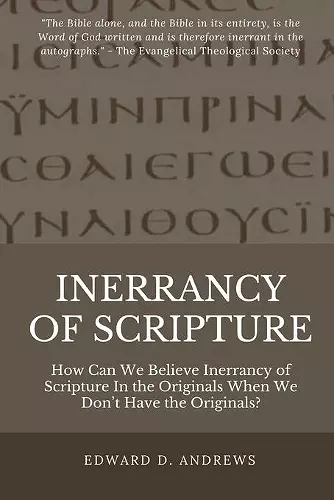 Inerrancy of Scripture cover