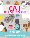 Cat Activity Book for Kids cover