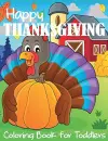 Happy Thanksgiving Coloring Book for Toddlers cover