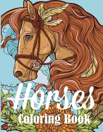 Horses Coloring Book cover