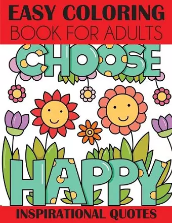 Easy Coloring Book for Adults cover