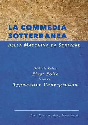 La Commedia Sotterranea Della Macchina Da Scrivere cover