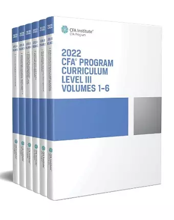 2022 CFA Program Curriculum Level III Box Set cover