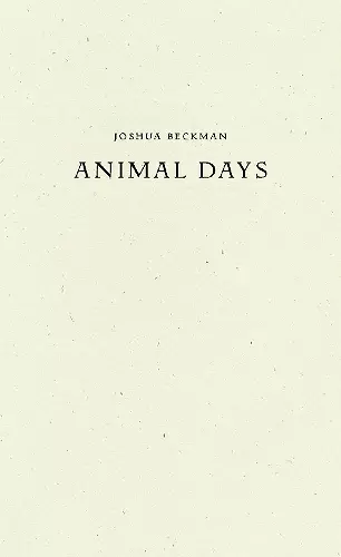 Animal Days cover