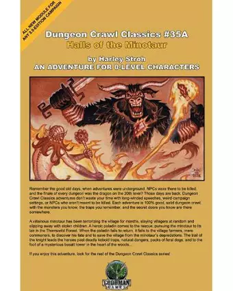 Dungeon Crawl Classics #35A Mini: Halls of the Minotaur cover