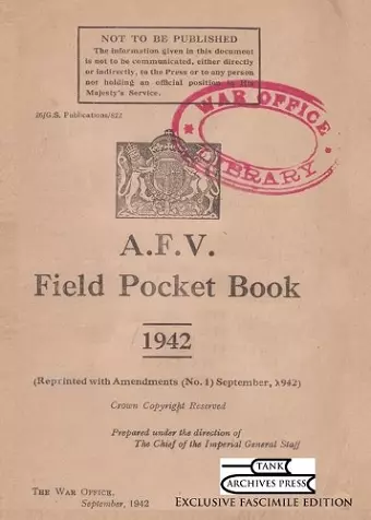 A.F.V. Field Pocket Book 1942 cover