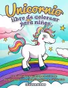 Unicornio libro de colorear para niños cover