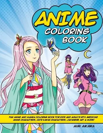 Anime Coloring Book cover