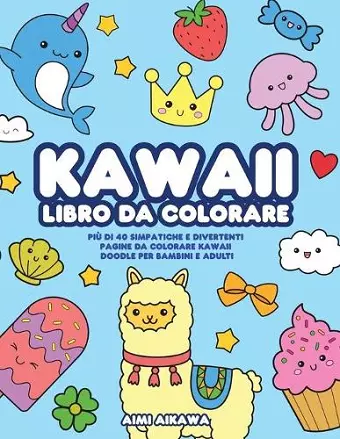 Kawaii libro da colorare cover