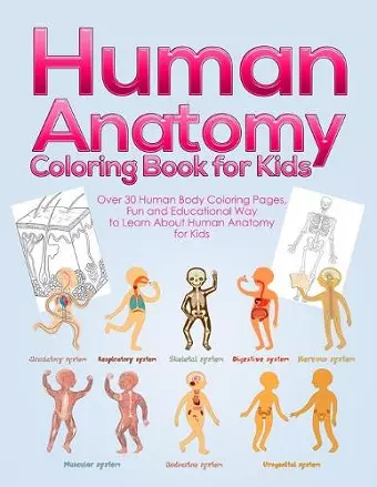 Human Anatomy Coloring Book for Kids cover