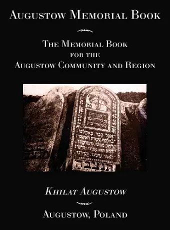 Augustow Memorial Book cover