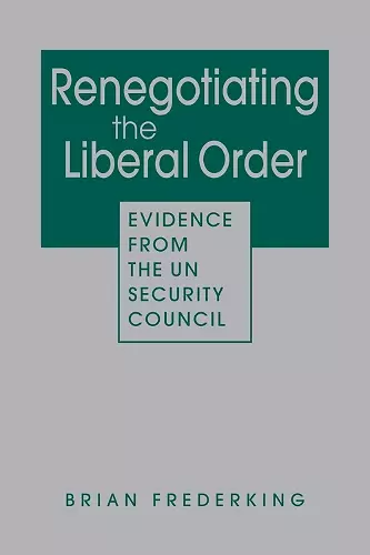 Renegotiating the Liberal Order cover