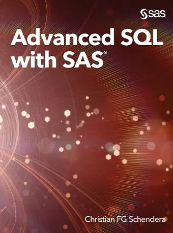 Advanced SQL with SAS cover