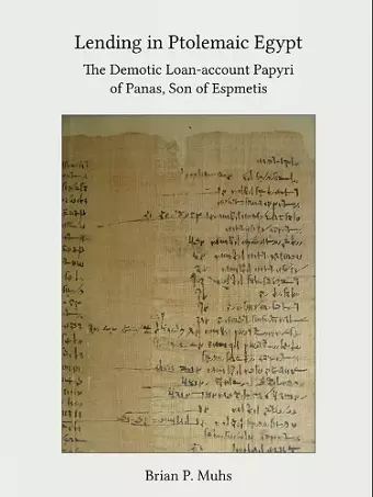 Lending in Ptolemaic Egypt cover