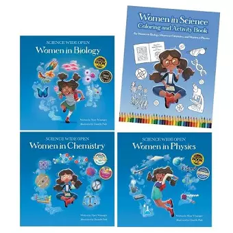 Women in Science Hardcover Book Set with Coloring and Activity Book cover