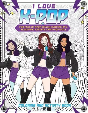 I Love K-pop Coloring and Activity Book cover