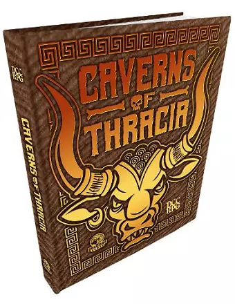 The Caverns of Thracia (DCC RPG) Minotaur Hide Cover cover