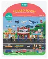 Sí Sabo Town: A Bilingual Reusable Sticker Play Set cover