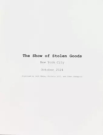 The Show of Stolen Goods cover