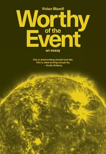 Worthy of the Event: An Essay cover