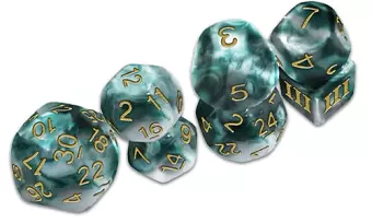 Thracian Smokey Sacrifice Dice - DCC Funky 7-set cover