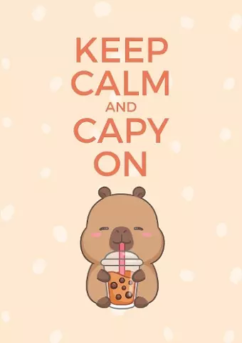 Cream Boba Capybara Notebook cover
