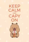 Cream Boba Capybara Notebook cover