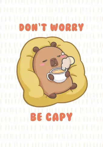 Purple Chill Capybara Notebook cover