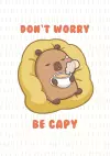 Purple Chill Capybara Notebook cover