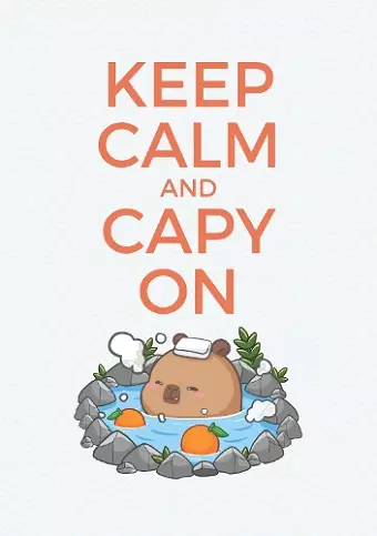 Teal Onsen Capybara Notebook cover