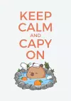 Teal Onsen Capybara Notebook cover